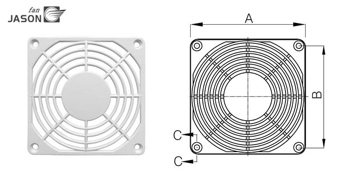 ABS plastic guard Color RAL 7035