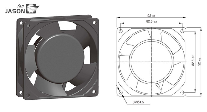 Shaded Pole Motor Fan FJ9022AB