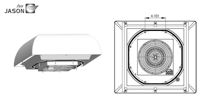 Ventilation Systems Fan Filter FJK220PBD-230