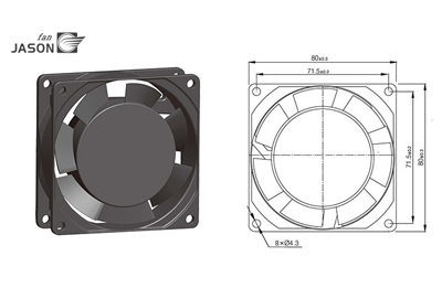 FJ8022AB Axial Fan