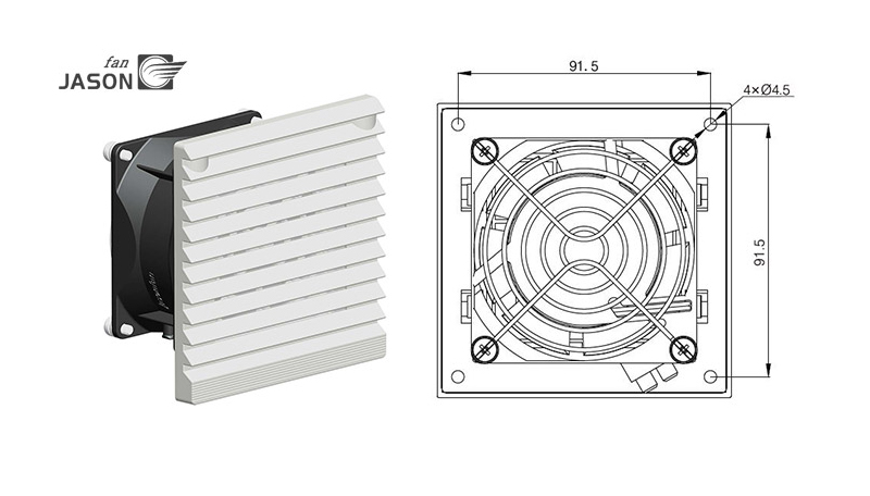 FJK6620PB Air Filter Fan